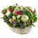 basket of chrysanthemums and roses. Faroe Islands